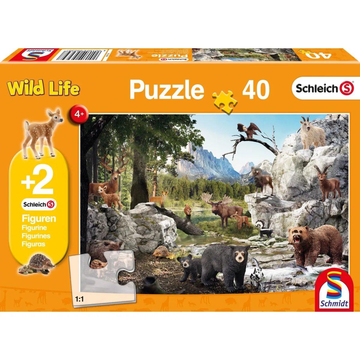 Schmidt The animals of the forest puzzle, 40 pieces